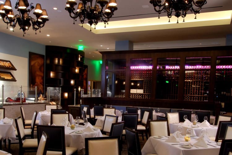 Morels Steakhouse Bistro restaurant area